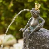 Bronzefigur Froschkönig Sitzend (Art.Nr. 89016)