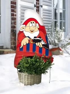 Winterschutz-Vlieshaube "blau-rot" (Art.Nr. Vi29136)