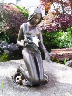 Bronzefigur Noèlle Klein (Art.Nr. 88279) -Gartenpflanzen Verkauf bronzefigur noelle seitlich 1280x1280