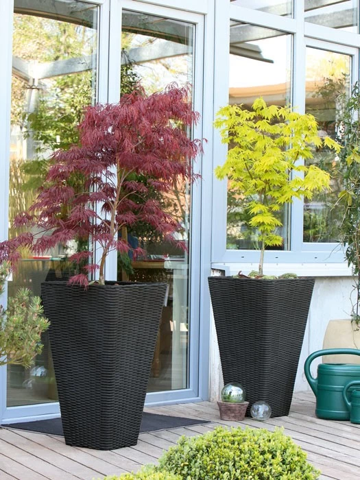 Pflanzkübel Geflecht-Dekor 8 Pflanzkübel Geflecht-Dekor – Bild 8