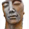 Betonbüste - Gesicht 'Mann' Mit Rosteffekt - Skulptur - XXL-Produkt