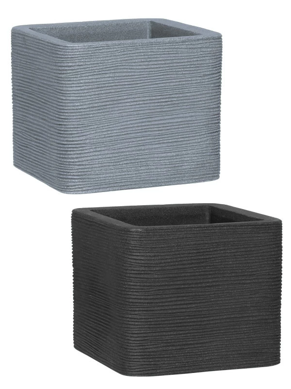 Pflanzkübel Kubus Rillentopf 2 Pflanzkübel Kubus Rillentopf – Bild 2
